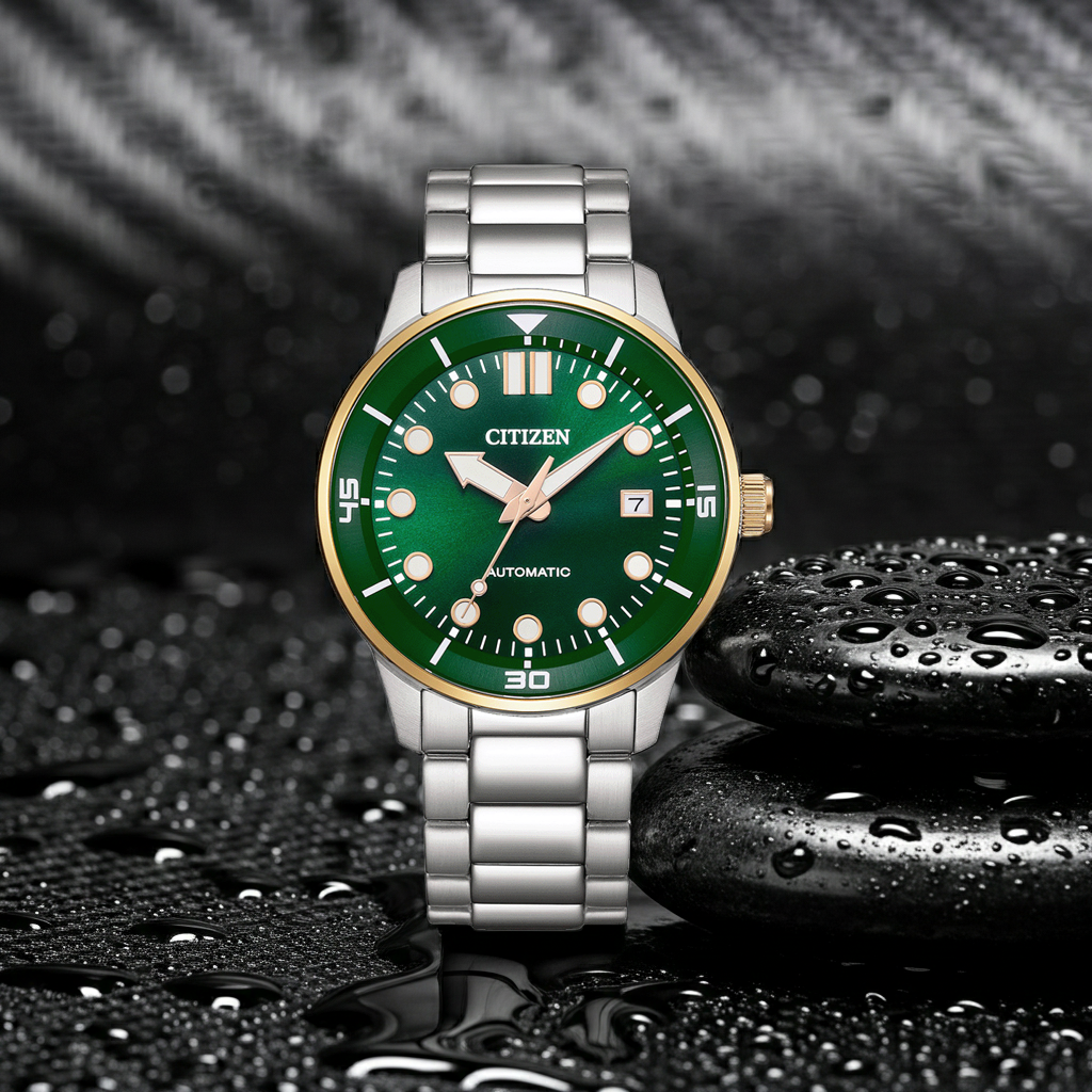 Reloj Citizen Automatic NJ0196-80X Automático Hombre Verde Bicolor