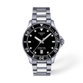 T120.410.11.051.00 — Vista frontal del reloj Tissot Seastar 1000 40mm con sombra