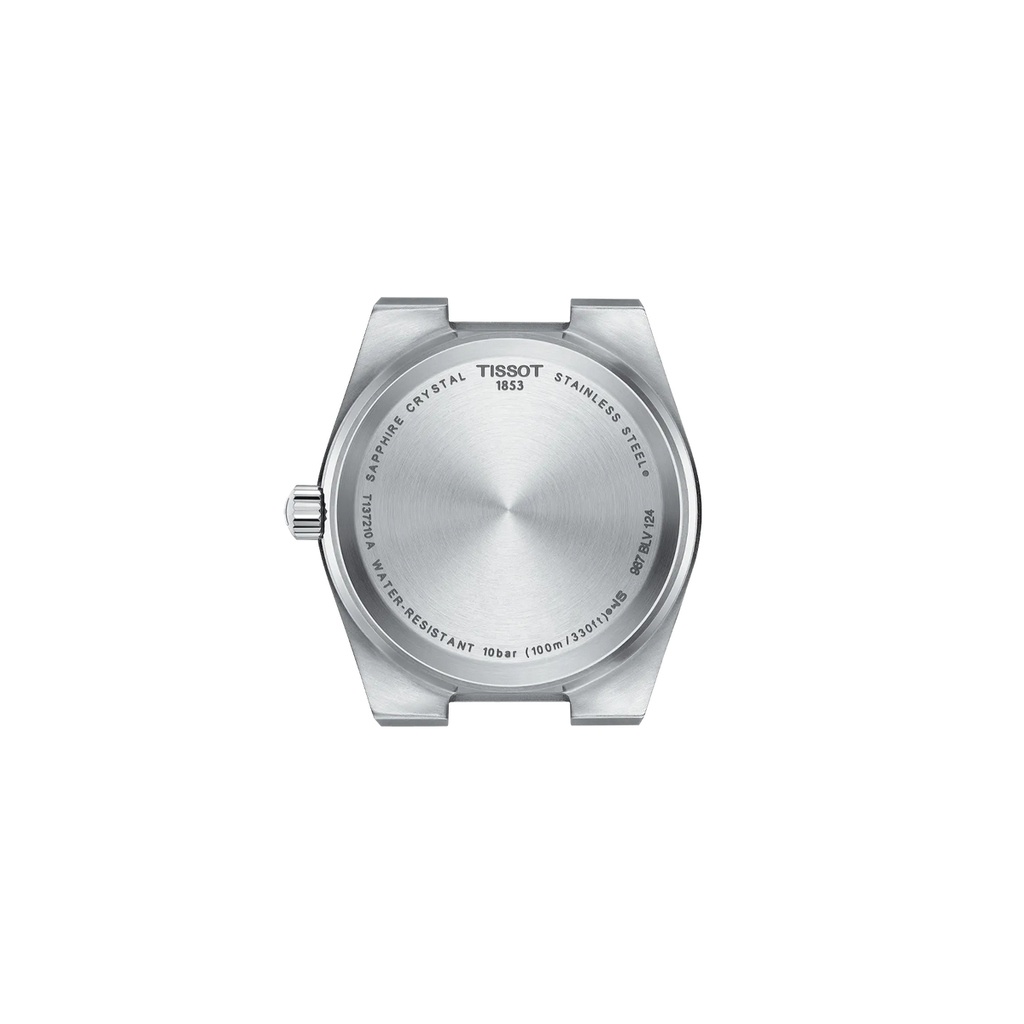 Reloj Tissot PRX 35 mm Cuarzo Verde claro T137.210.11.091.00 – vista posterior