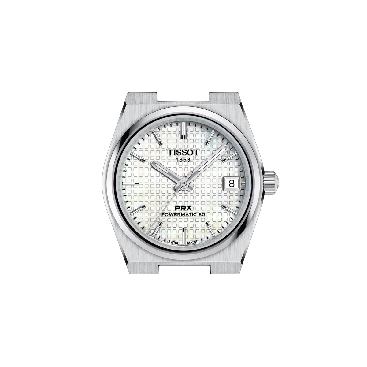 Reloj Tissot PRX Powermatic 80 35 mm Automático Nácar blanco T137.207.11.111.00 – vista oficial 6