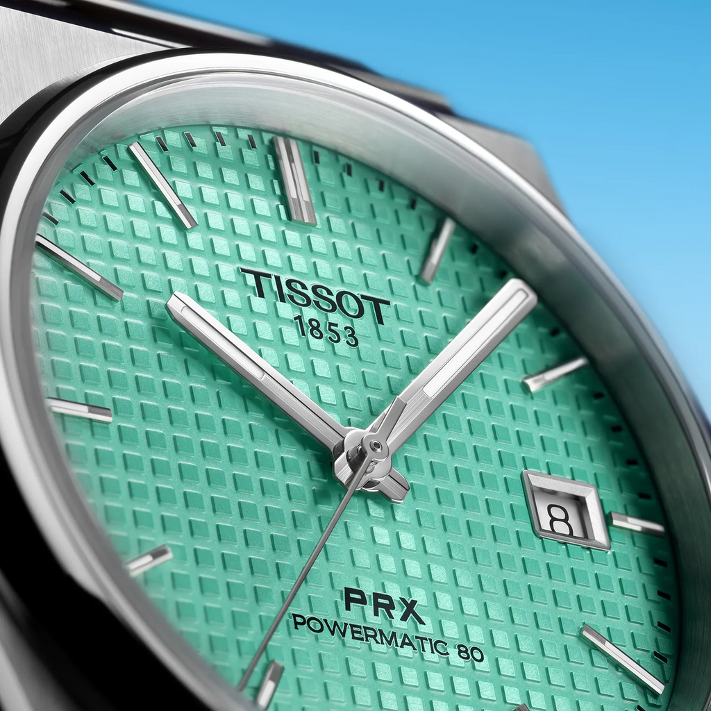 Reloj Tissot PRX Powermatic 80 40 mm Automático Verde claro T137.407.11.091.01 – vista oficial 6