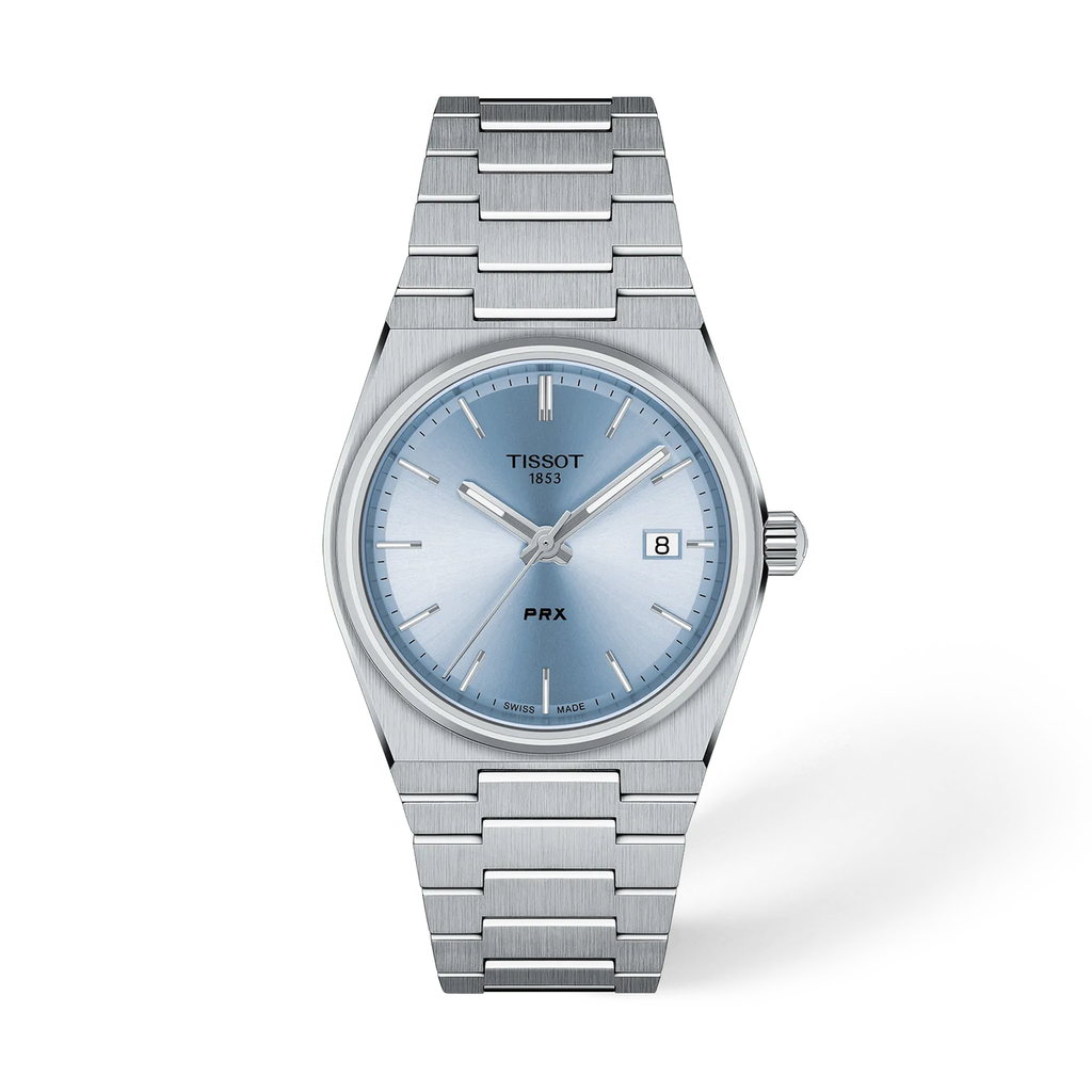 Reloj Tissot PRX 35 mm Cuarzo Azul claro T137.210.11.351.00 – vista frontal