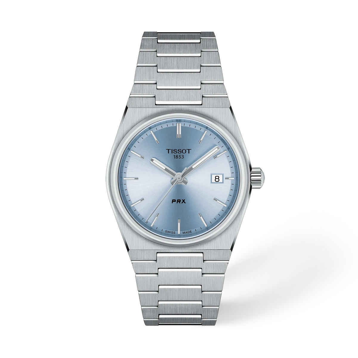 Reloj Tissot PRX 35 mm Cuarzo Azul claro T137.210.11.351.00 – vista frontal