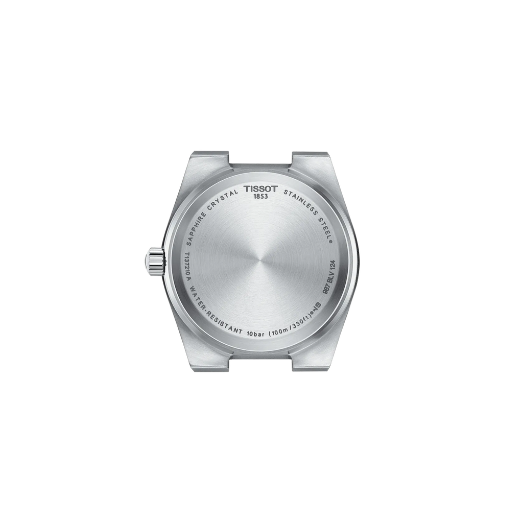 Reloj Tissot PRX 35 mm Cuarzo Azul claro T137.210.11.351.00 – vista posterior