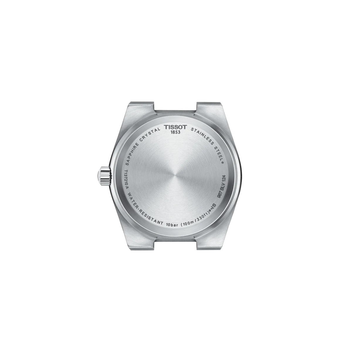 Reloj Tissot PRX 35 mm Cuarzo Azul claro T137.210.11.351.00 – vista posterior