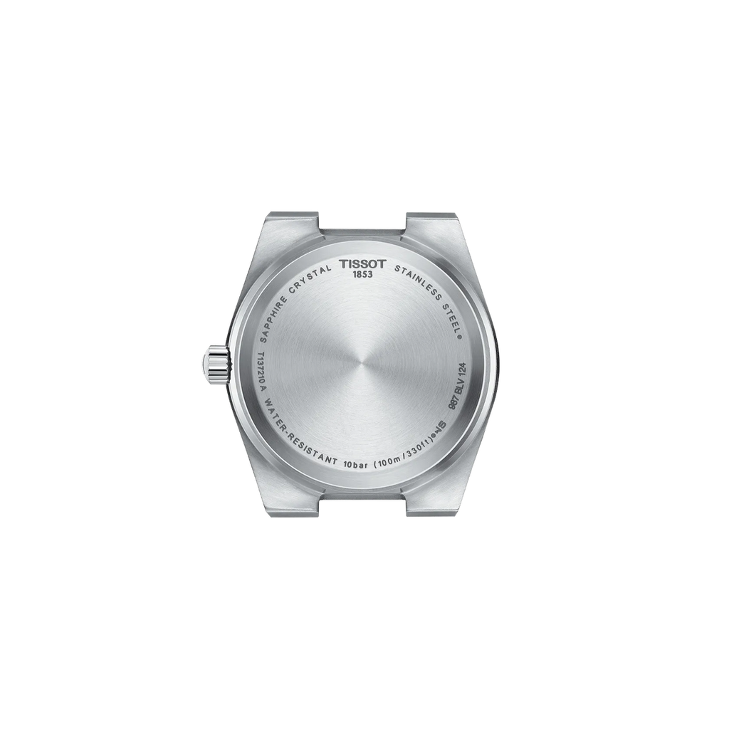 Reloj Tissot PRX 35mm Cuarzo Unisex Plata T137.210.11.031.00 – vista posterior