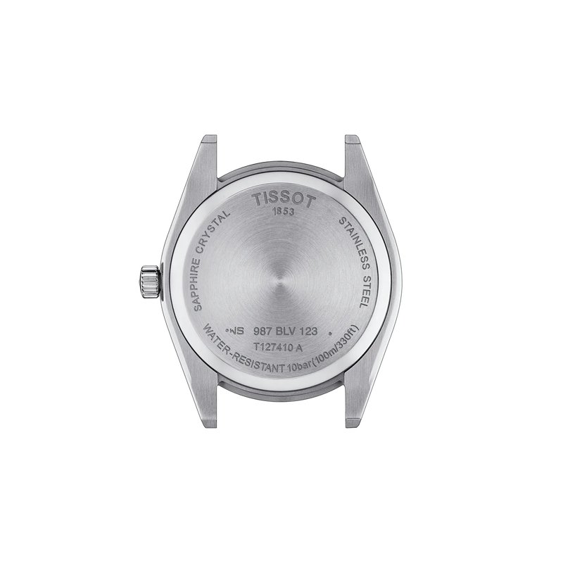 T127.410.11.051.00 — Vista posterior de la caja del reloj Tissot Gentleman 40mm