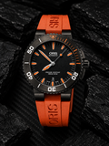 Oris Aquis Date Black / Orange 43.5 mm