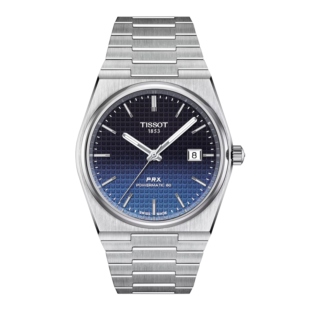 Reloj Tissot PRX Powermatic 80 40 mm Automático Azul degradado T137.407.11.051.01 – vista oficial 5