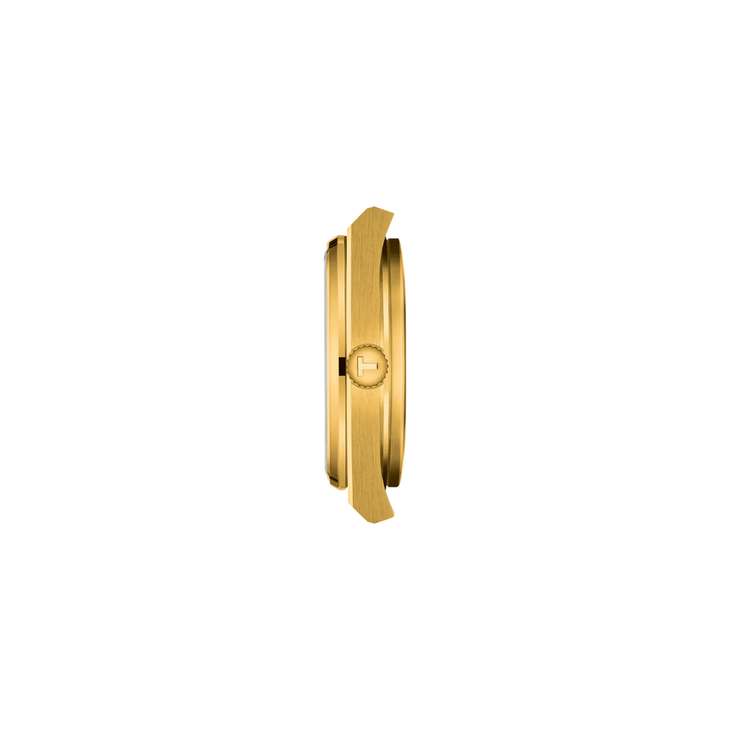 Reloj Tissot PRX 35 mm Cuarzo Dorado T137.210.33.021.00 – vista de perfil