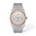 Reloj Tissot PRX Powermatic 80 40 mm Automático Blanco y oro rosa T137.407.21.031.00 – vista frontal