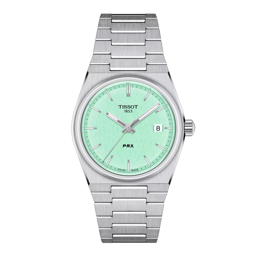 Reloj Tissot PRX 35 mm Cuarzo Verde claro T137.210.11.091.00 – vista oficial 6
