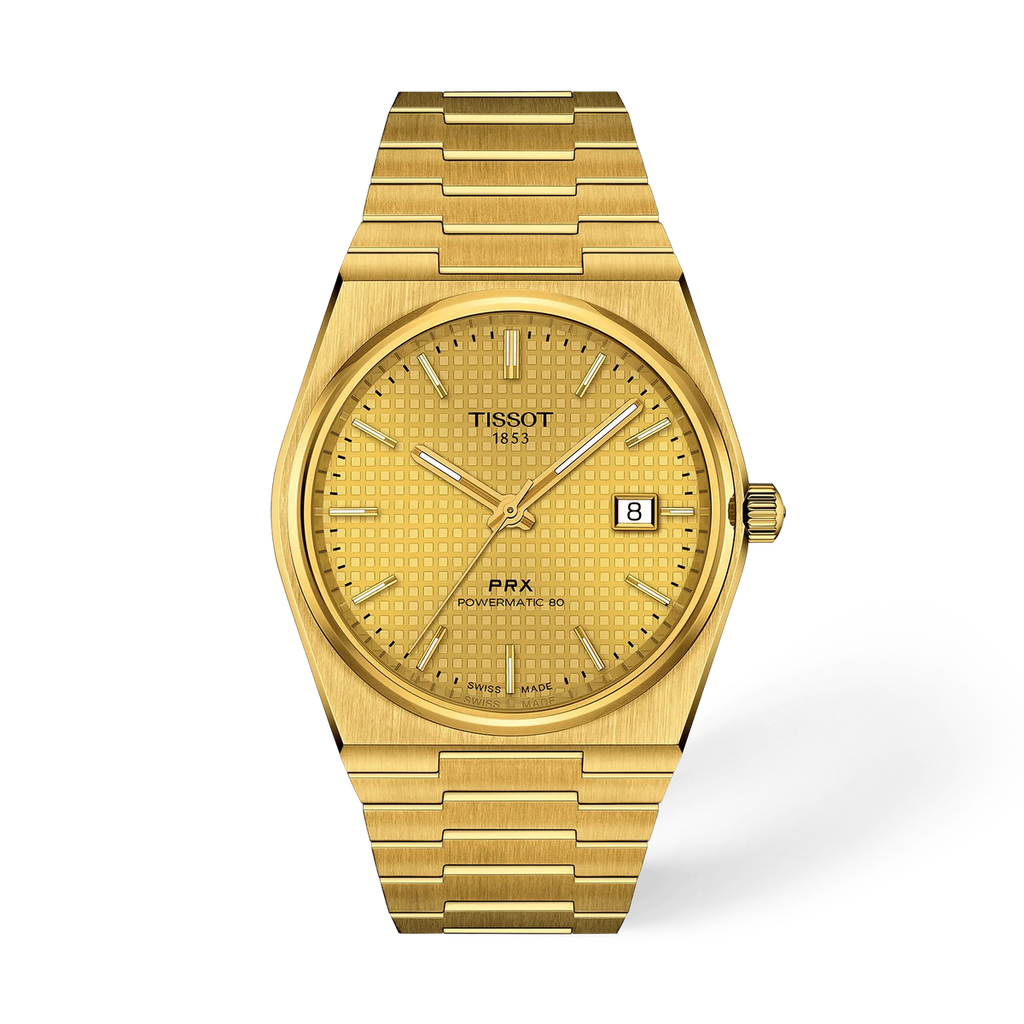 Reloj Tissot PRX Powermatic 80 40 mm Automático Champán T137.407.33.021.00 – vista frontal