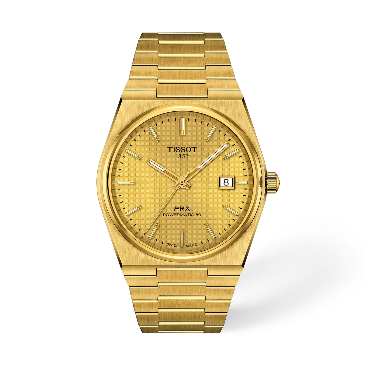 Reloj Tissot PRX Powermatic 80 40 mm Automático Champán T137.407.33.021.00 – vista frontal