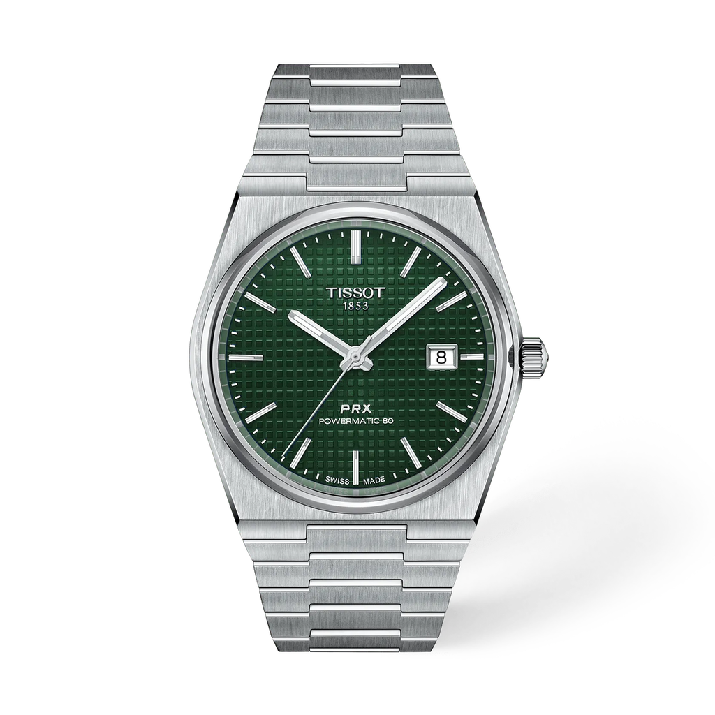 Reloj Tissot PRX Powermatic 80 40mm Automático Hombre Verde T137.407.11.091.00 – vista frontal