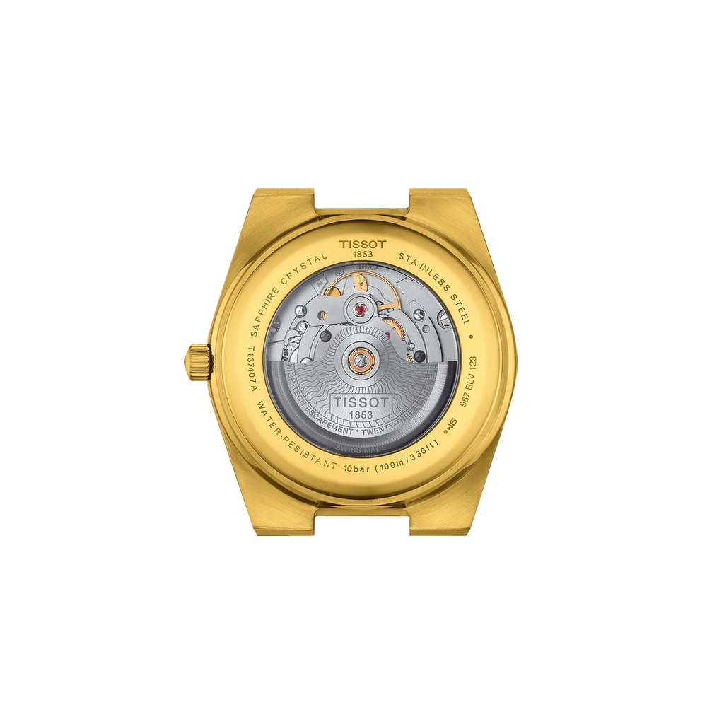 Reloj Tissot PRX Powermatic 80 40 mm Automático Champán T137.407.33.021.00 – vista posterior
