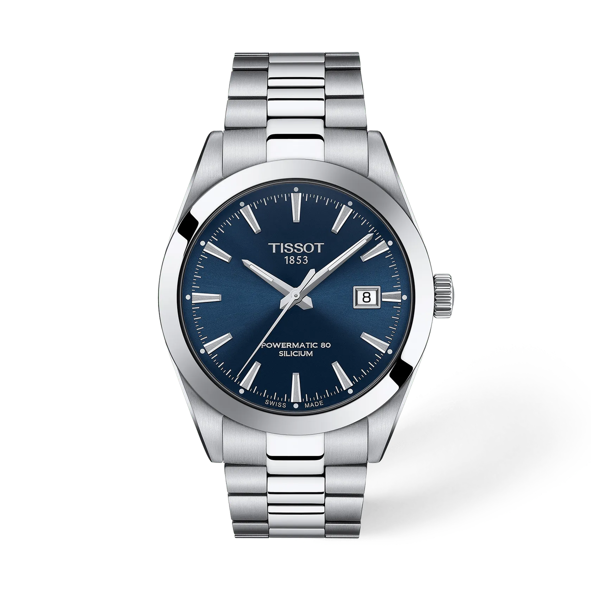 Reloj Tissot Gentleman Powermatic 80 40mm Automático Hombre Azul T127.407.11.041.00 – vista frontal