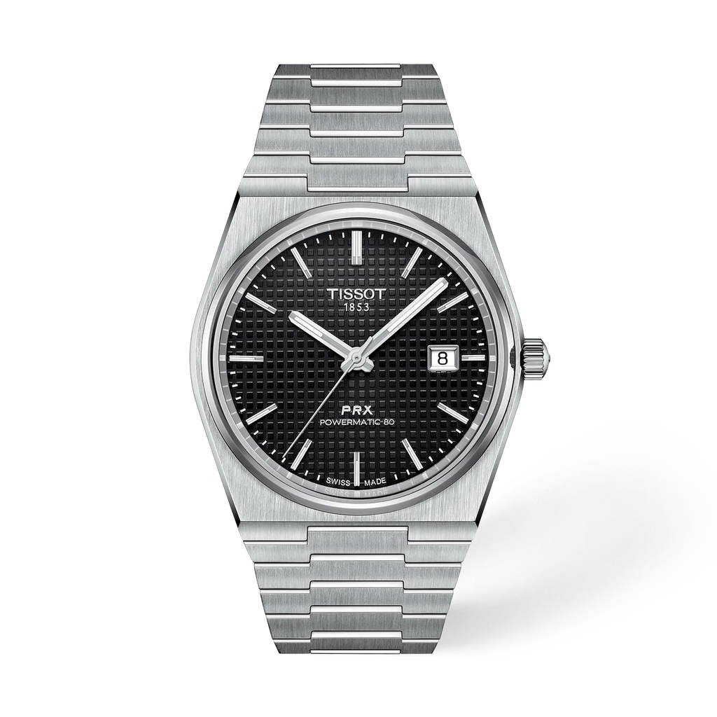 Reloj Tissot PRX Powermatic 80 40mm Automático Hombre Negro T137.407.11.051.00 – vista frontal