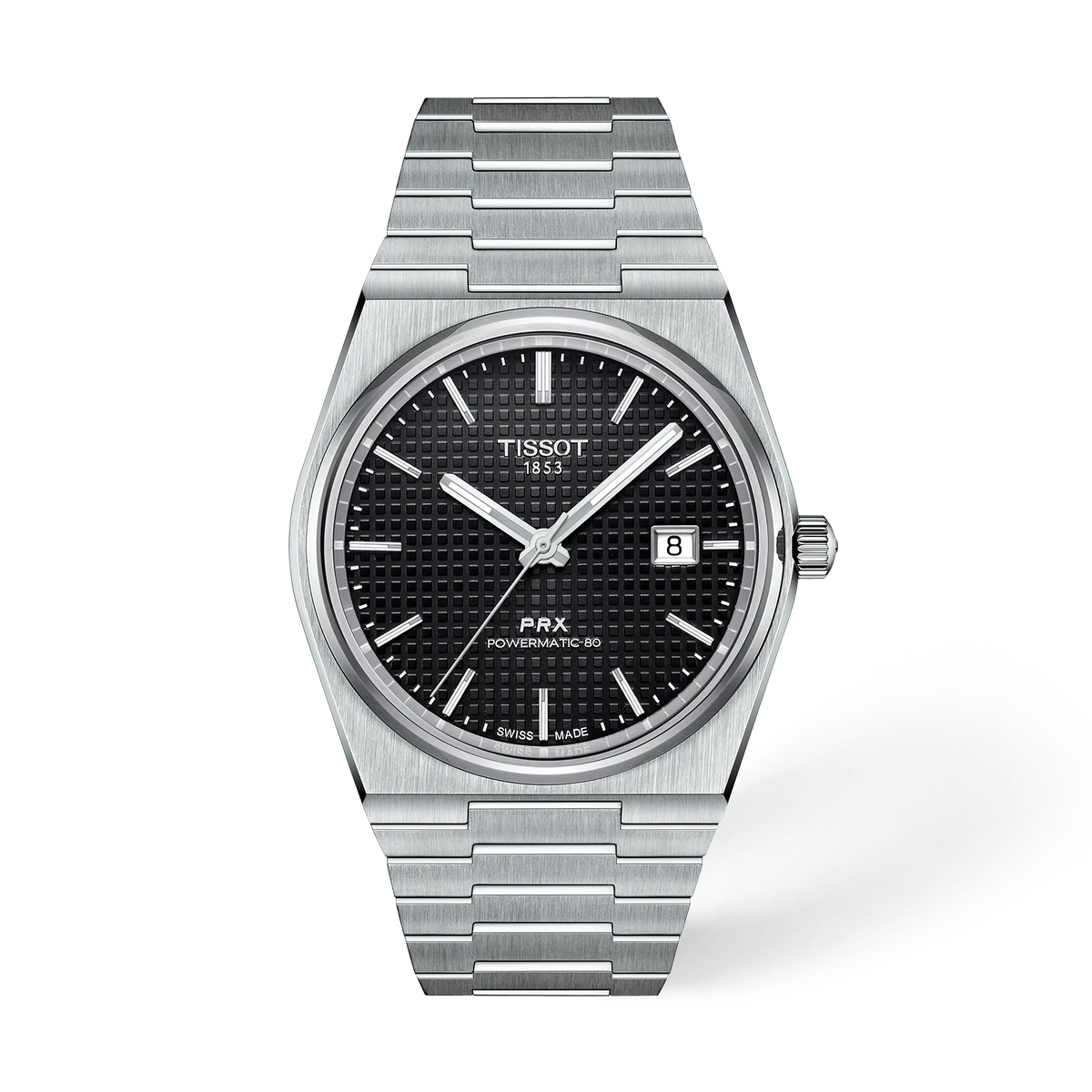 Reloj Tissot PRX Powermatic 80 40mm Automático Hombre Negro T137.407.11.051.00 – vista frontal