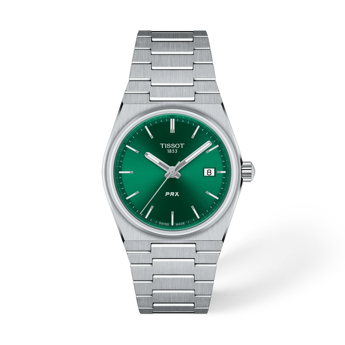 Reloj Tissot PRX 35 mm Cuarzo Verde T137.210.11.081.00 – vista frontal