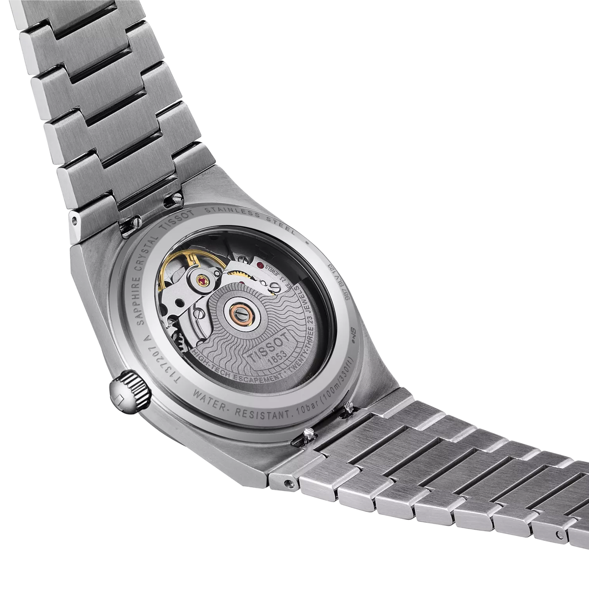 Reloj Tissot PRX Powermatic 80 35 mm Automático Verde T137.207.11.091.00 – detalle de esfera y acabados