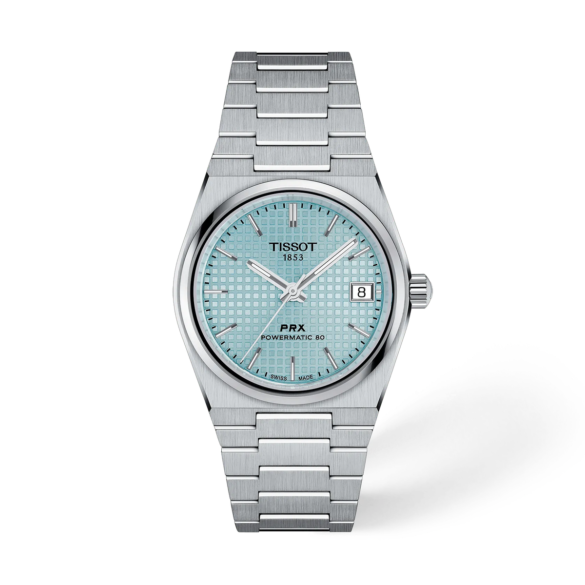 Reloj Tissot PRX Powermatic 80 35 mm Automático Azul hielo T137.207.11.351.00 – vista frontal