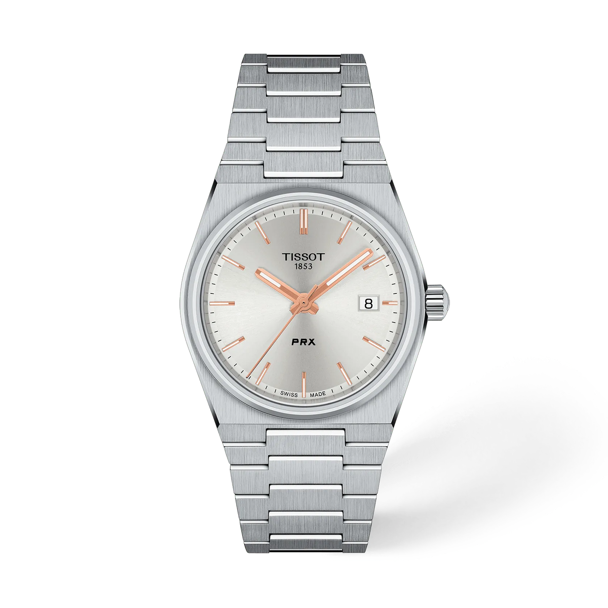 Reloj Tissot PRX 35mm Cuarzo Unisex Plata T137.210.11.031.00 – vista frontal