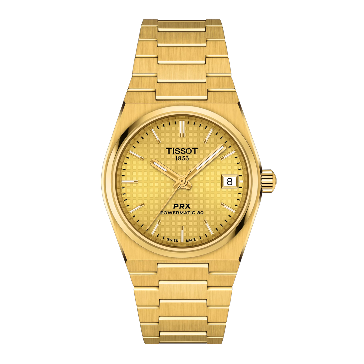 Reloj Tissot PRX Powermatic 80 35 mm Automático Champán T137.207.33.021.00 – vista posterior