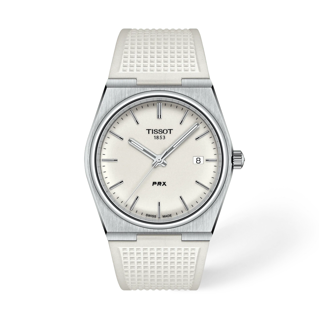 Reloj Tissot PRX 40 mm Cuarzo Blanco T137.410.17.011.00 – vista frontal