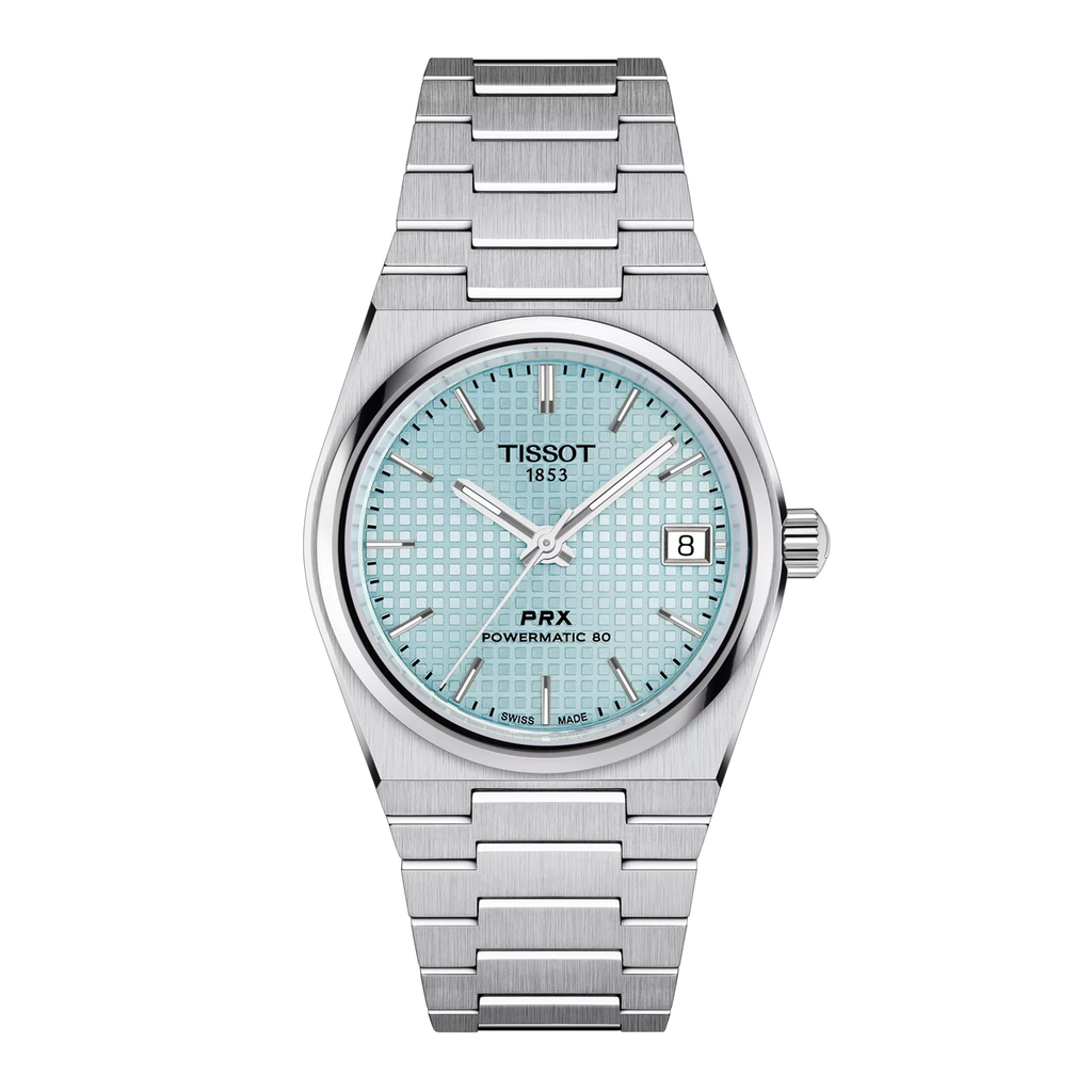 Reloj Tissot PRX Powermatic 80 35 mm Automático Azul hielo T137.207.11.351.00 – vista oficial 5