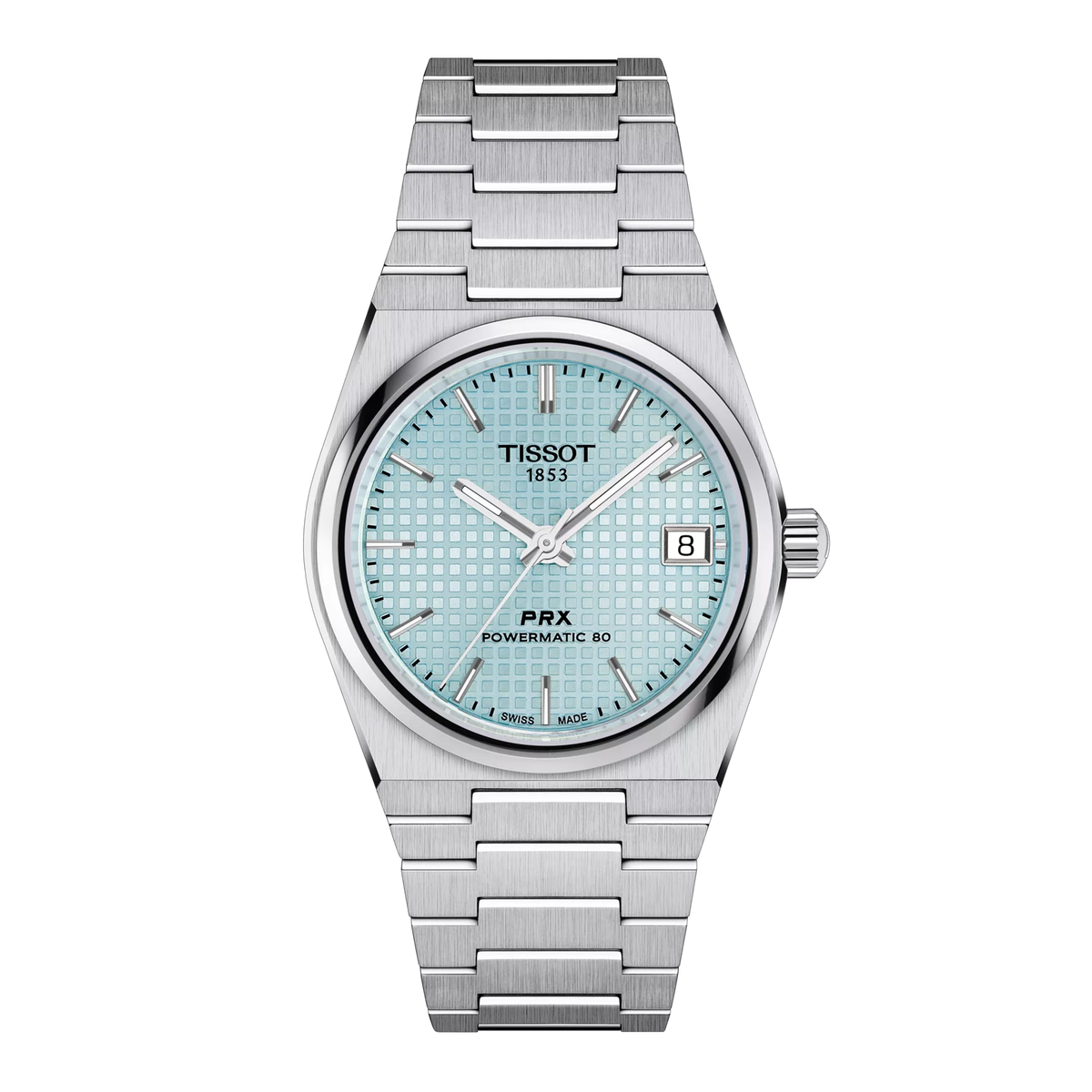 Reloj Tissot PRX Powermatic 80 35 mm Automático Azul hielo T137.207.11.351.00 – vista oficial 5