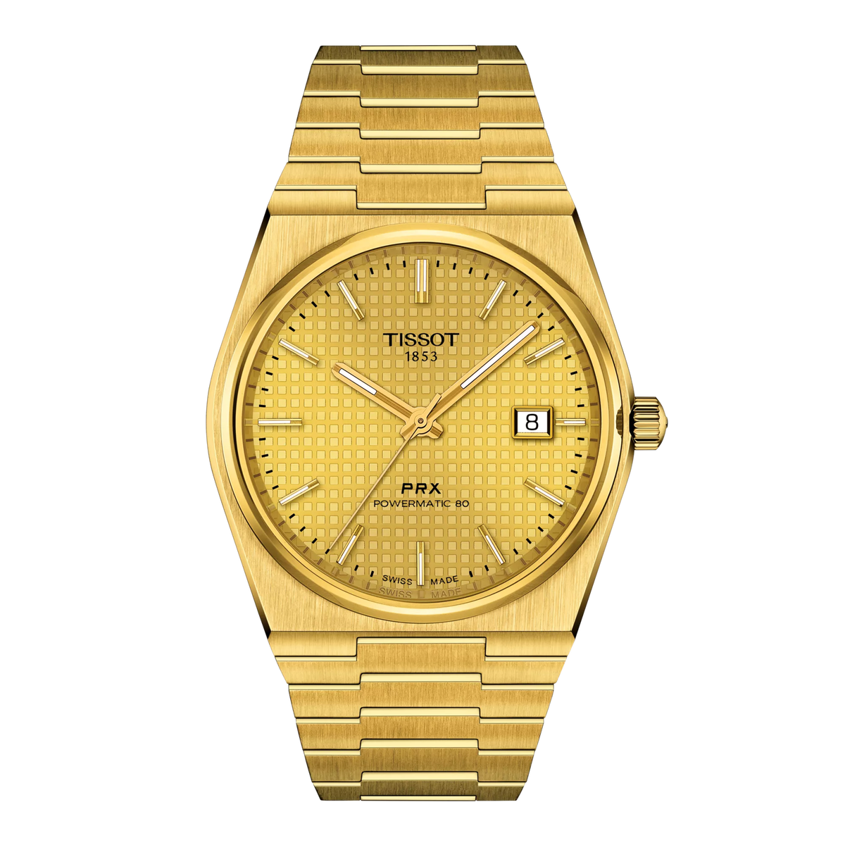 Reloj Tissot PRX Powermatic 80 40 mm Automático Champán T137.407.33.021.00 – vista oficial 5