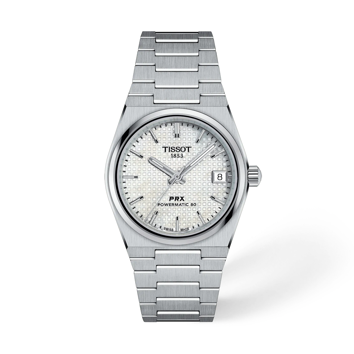 Reloj Tissot PRX Powermatic 80 35 mm Automático Nácar blanco T137.207.11.111.00 – vista frontal