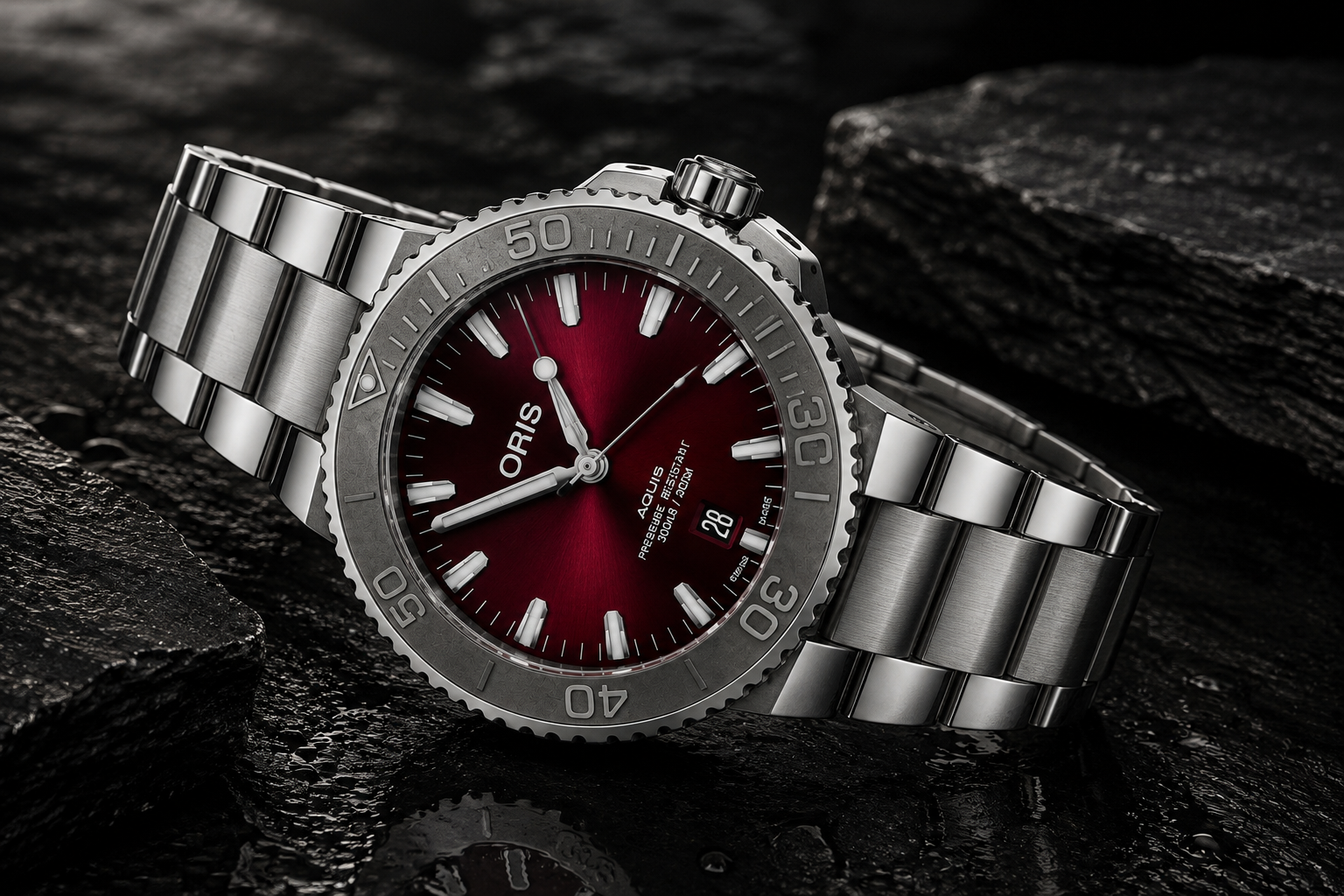 Oris Aquis Date Cherry 43.5 mm