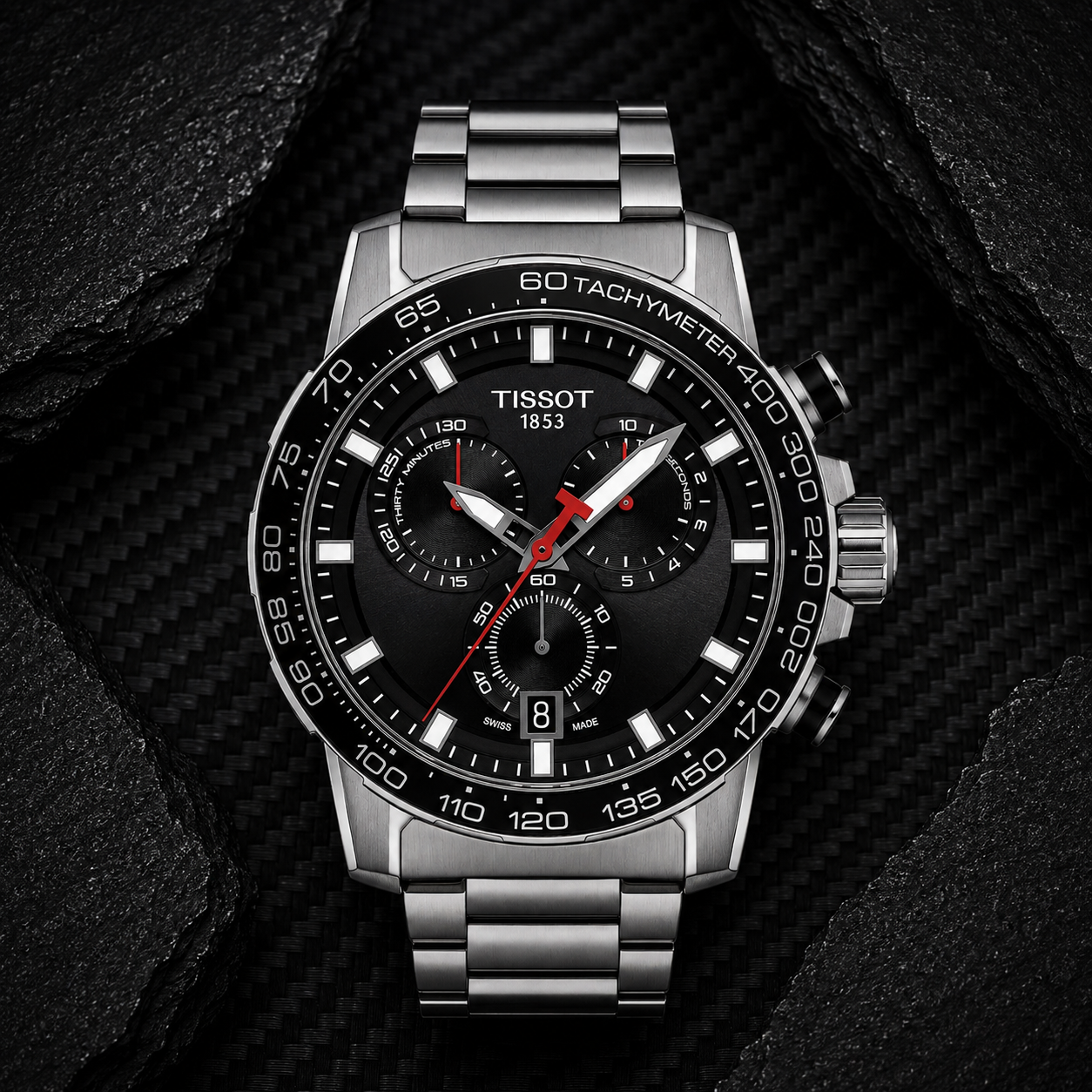 Tissot Supersport Chrono 45.5mm Negro