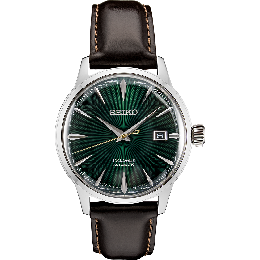 Reloj Seiko Presage Cocktail Time SRPD37J1 Automático Hombre Verde Piel – imagen oficial Seiko