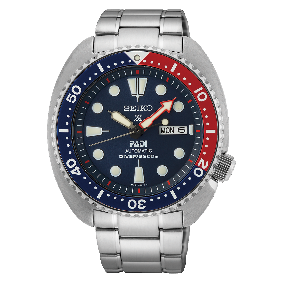 Reloj Seiko Prospex SRPE99 Automático Diver Hombre Azul Rojo – imagen oficial Seiko