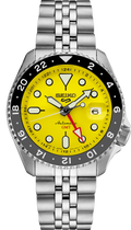 Reloj Seiko 5 Sports GMT SSK017K1 Automático Hombre Amarillo 42,5 mm