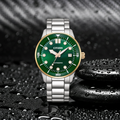 Citizen Automatic NJ0196-80X Men's Two-Tone Green Automatic Watch
