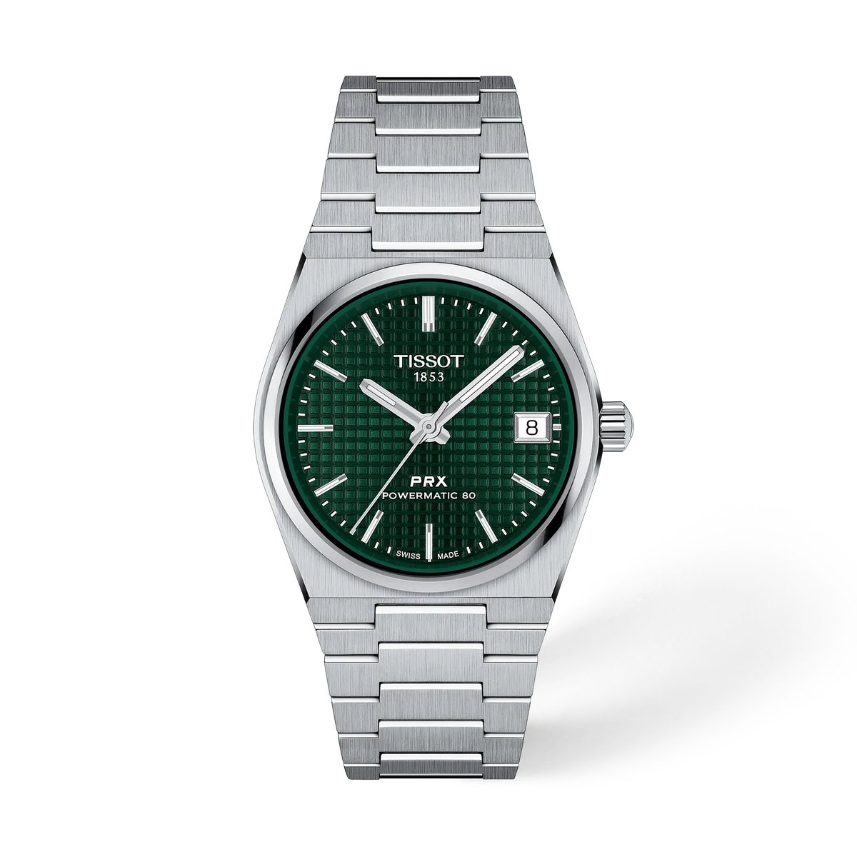 Reloj Tissot PRX Powermatic 80 35 mm Automático Verde T137.207.11.091.00 – vista frontal