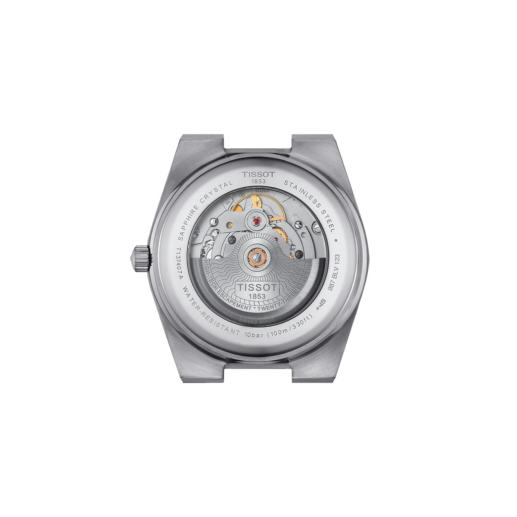 Reloj Tissot PRX Powermatic 80 40 mm Automático Azul degradado T137.407.11.051.01 – vista posterior