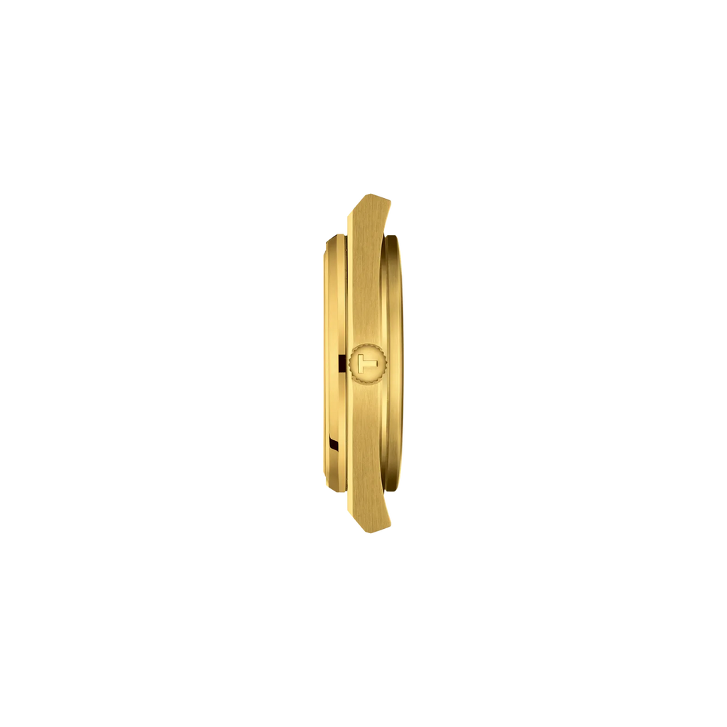 Reloj Tissot PRX 40 mm Cuarzo Dorado T137.410.33.021.00 – vista de perfil