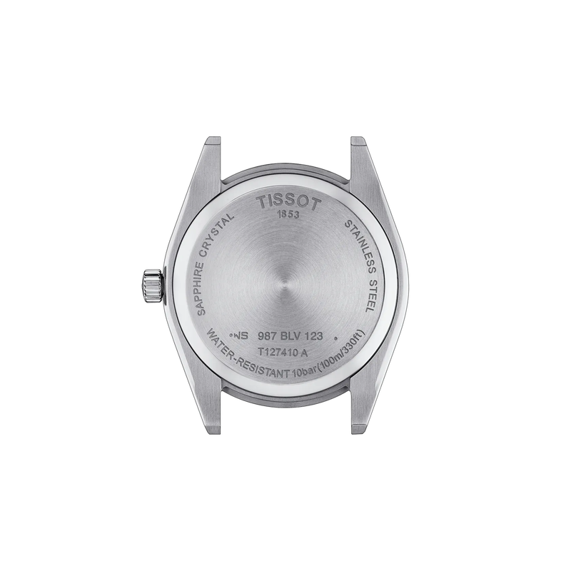 T127.410.11.041.00 — Vista posterior de la caja del reloj Tissot Gentleman 40mm