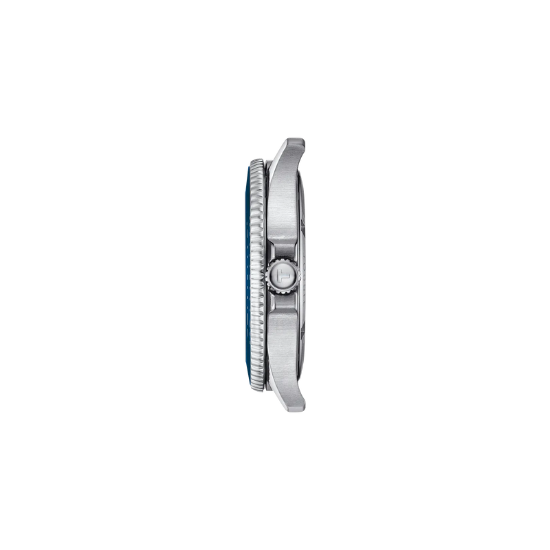 T120.410.11.041.00 — Vista de perfil de la caja del reloj Tissot Seastar 1000 40mm
