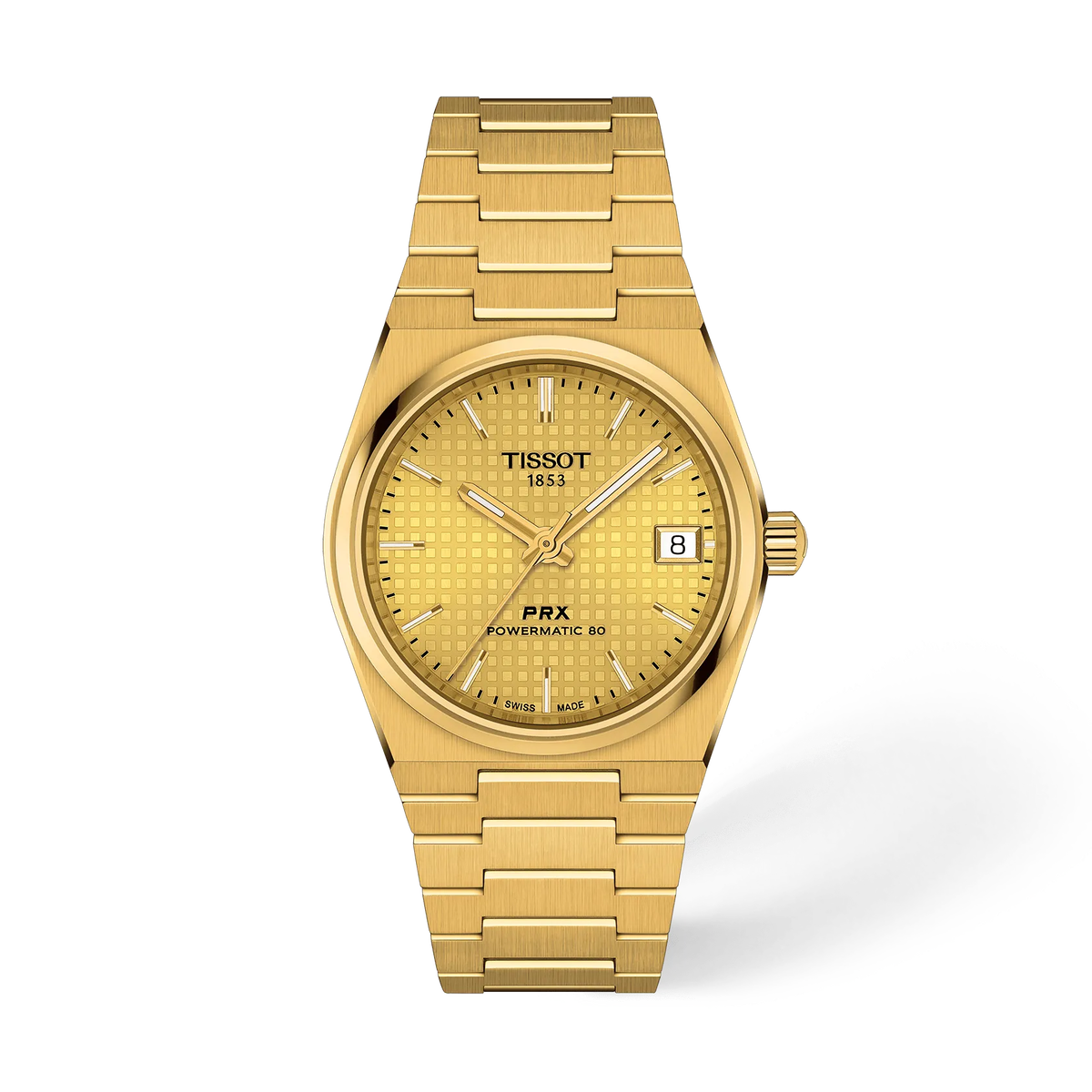 Reloj Tissot PRX Powermatic 80 35 mm Automático Champán T137.207.33.021.00 – vista frontal