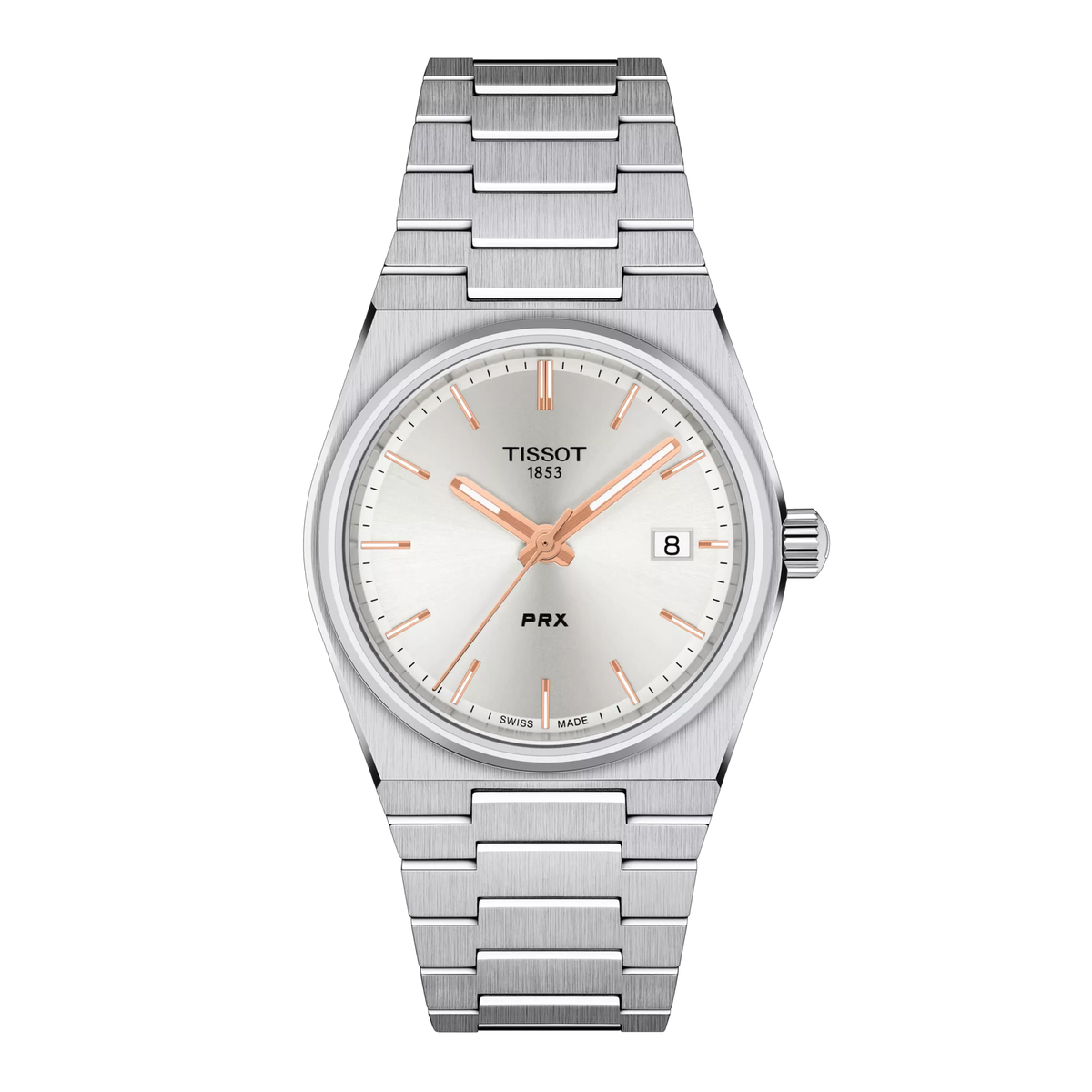 Reloj Tissot PRX 35mm Cuarzo Unisex Plata T137.210.11.031.00 – vista oficial 5