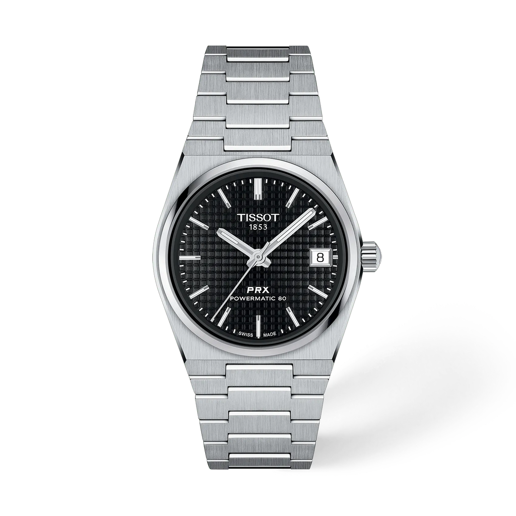 Reloj Tissot PRX Powermatic 80 35 mm Automático Negro T137.207.11.051.00 – vista frontal
