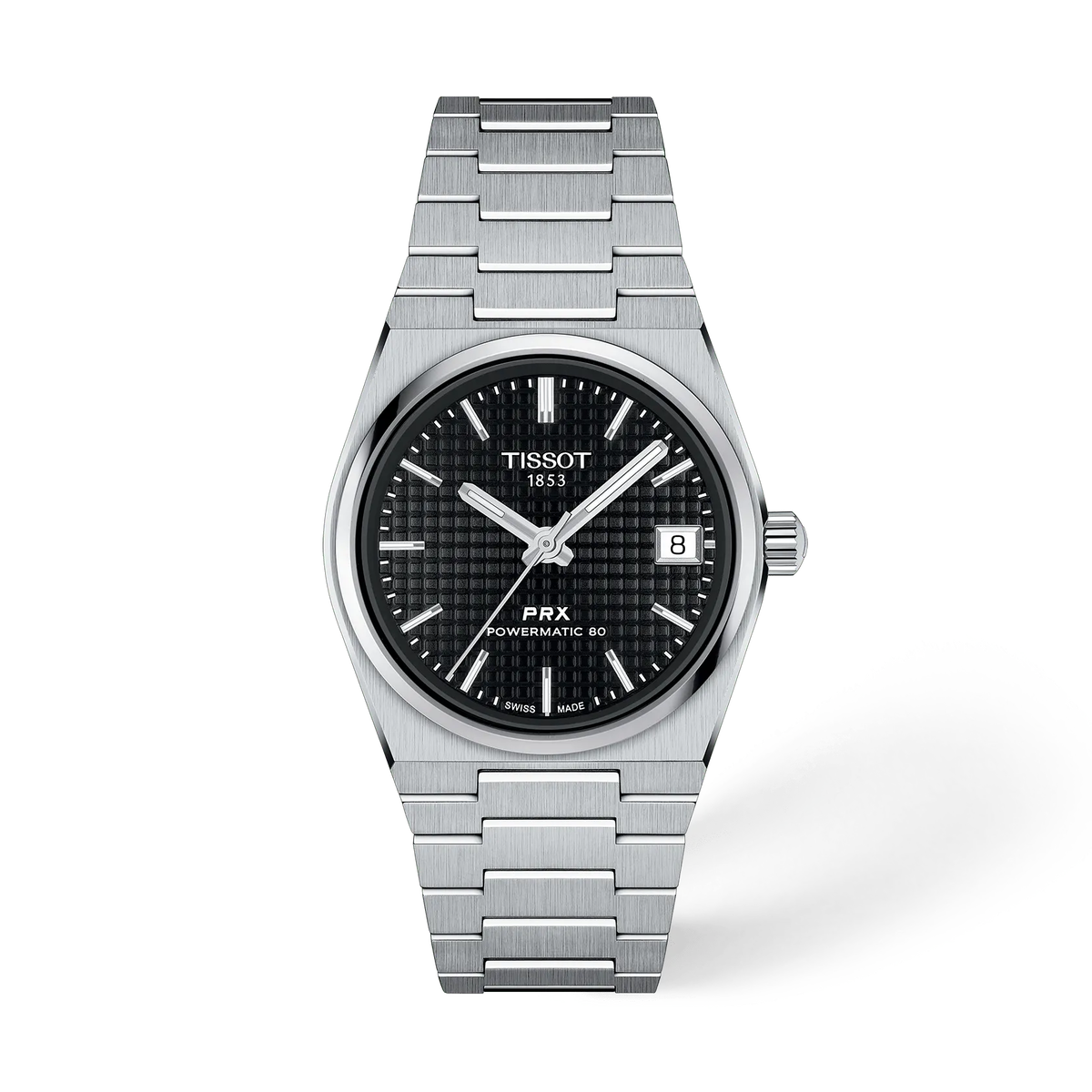 Reloj Tissot PRX Powermatic 80 35 mm Automático Negro T137.207.11.051.00 – vista frontal
