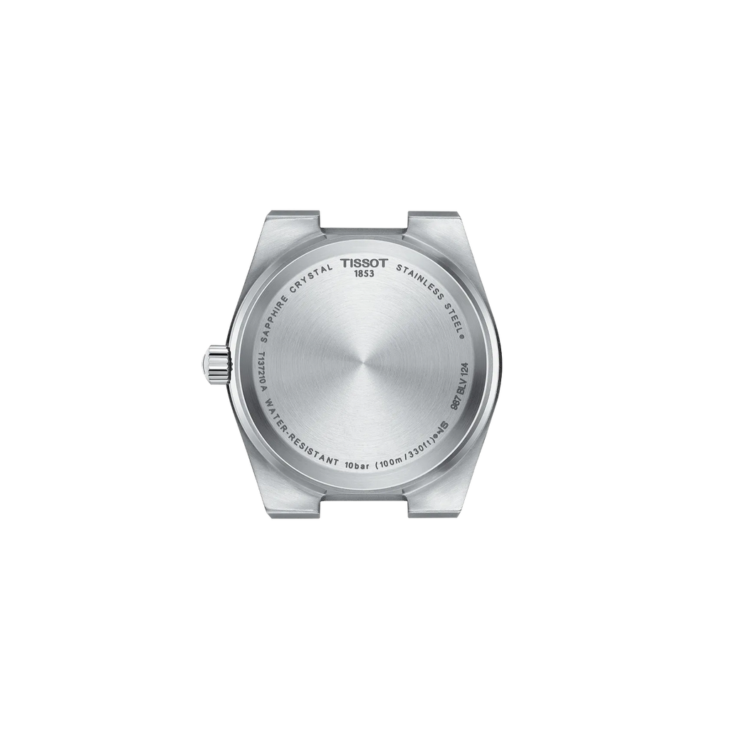 Reloj Tissot PRX 35mm Cuarzo Unisex Azul T137.210.11.041.00 – vista posterior