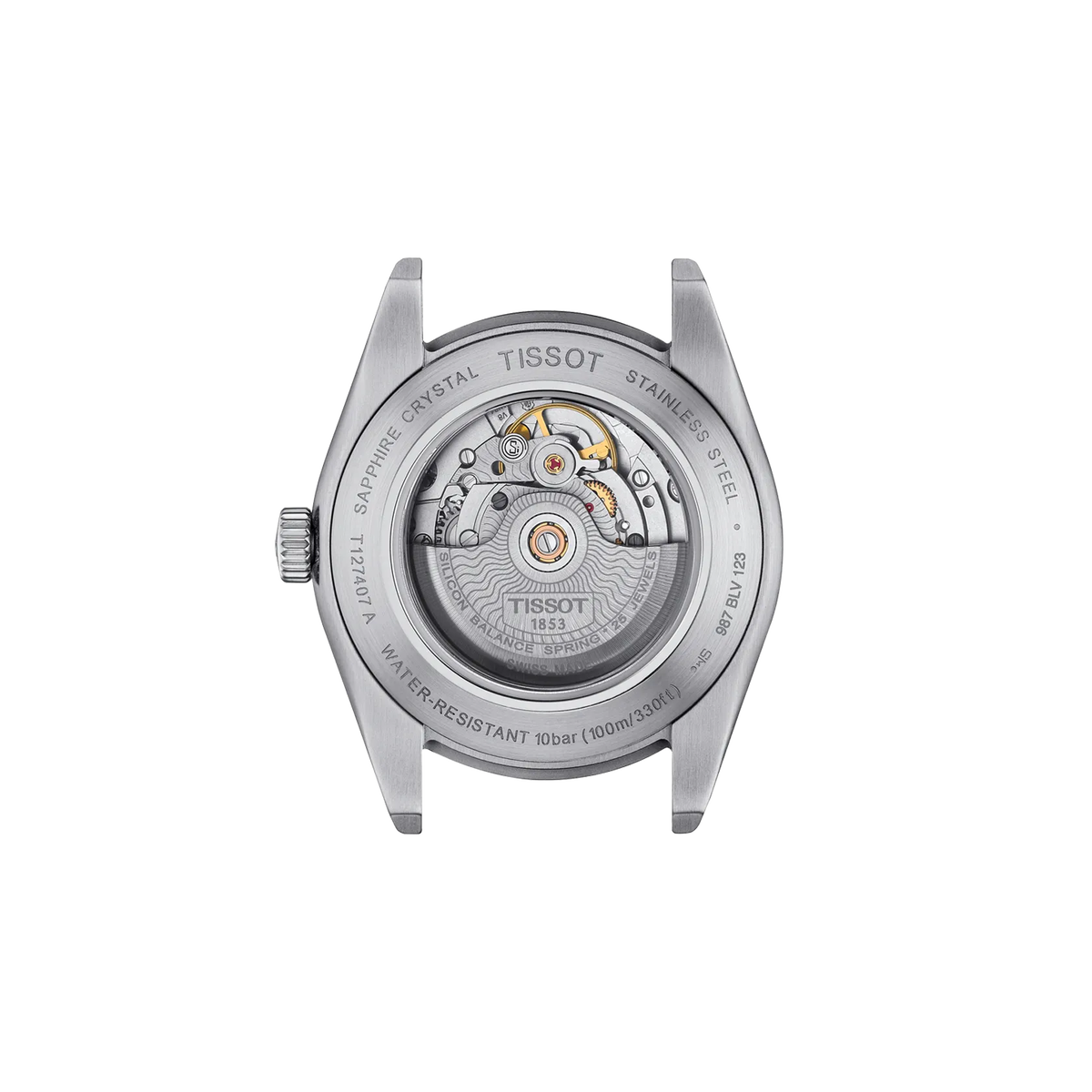 Reloj Tissot Gentleman Powermatic 80 40mm Automático Hombre Azul T127.407.11.041.00 – vista posterior